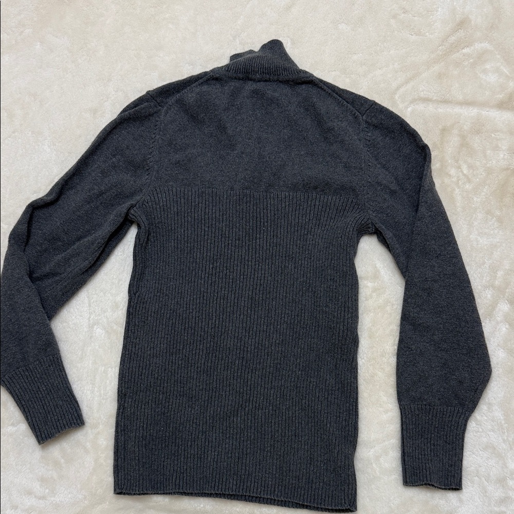 Tommy Hilfiger Women’s Charcoal Zip-Up Sweater Large - Picture 3 of 5